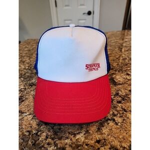 Stranger things White Red Blue Hat Halloween Horror Night SnapBack / Collectible